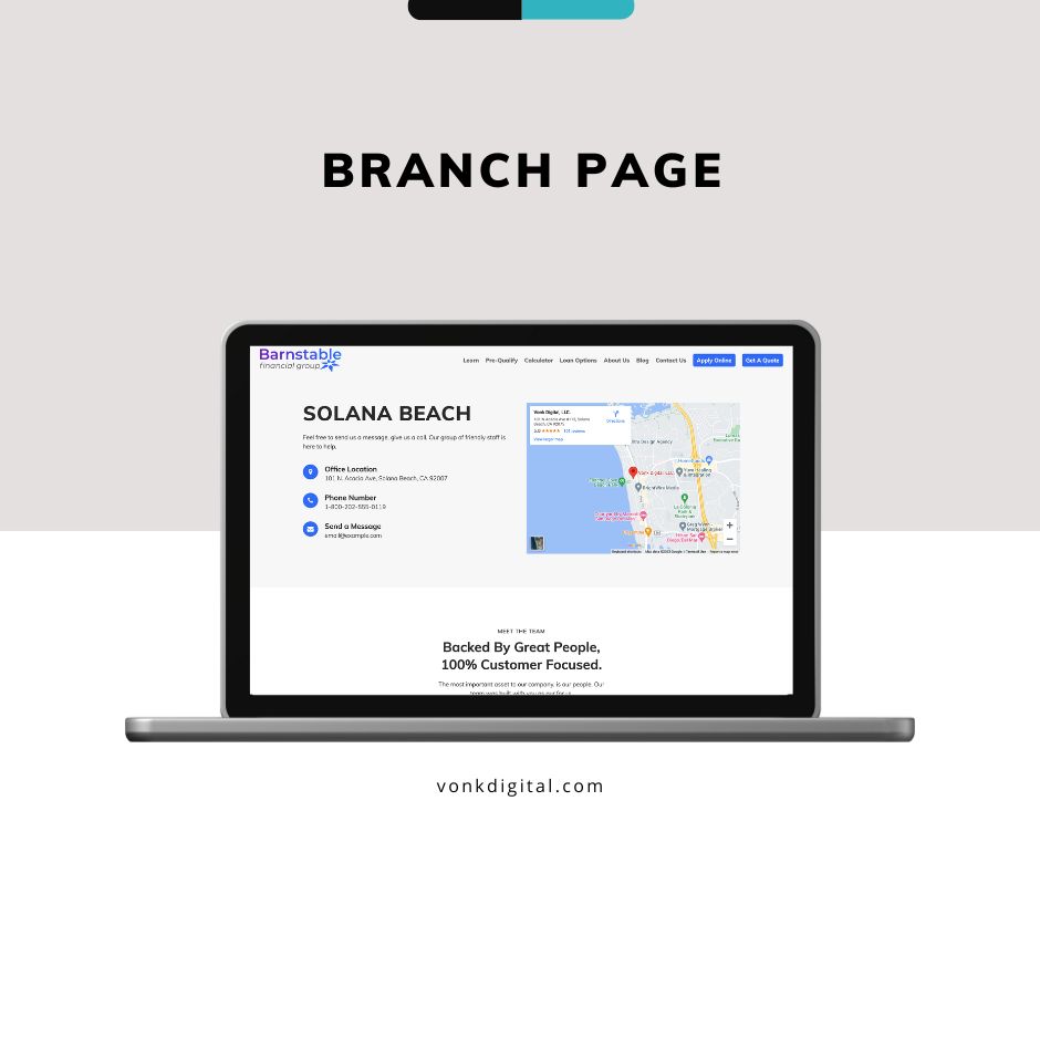 Branch Page