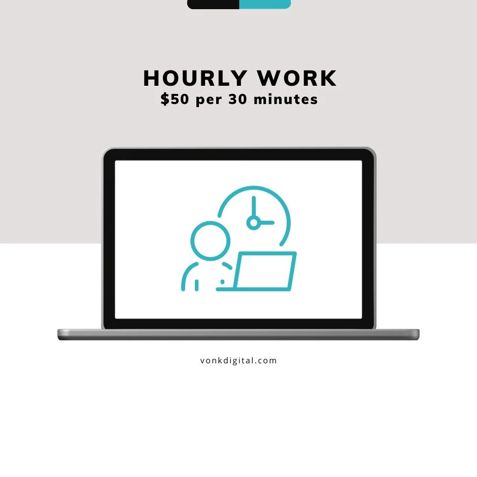 Hourly Work ($50 per 30 minutes)