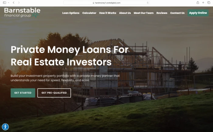 Private Money Lender Website