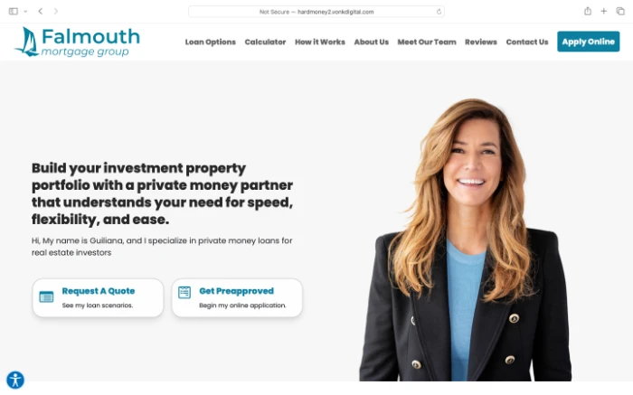 Private Money Lender Website