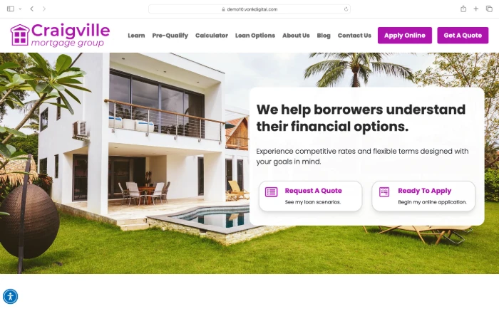 Mortgage Website by Vonk Digital