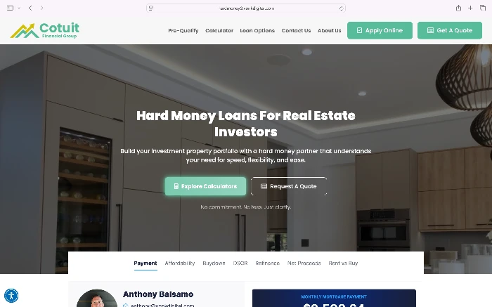 Hardmoney Website by Vonk Digital