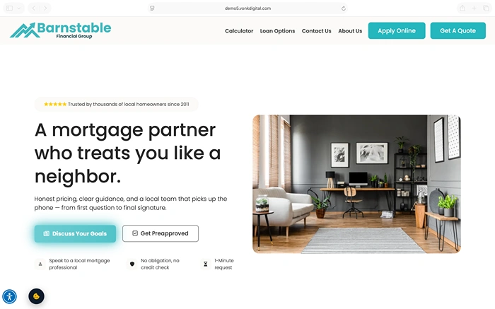 Mortgage Website by Vonk Digital