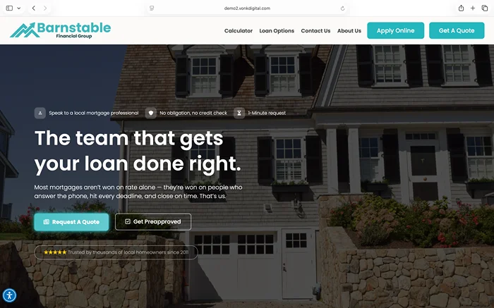 Mortgage Website by Vonk Digital